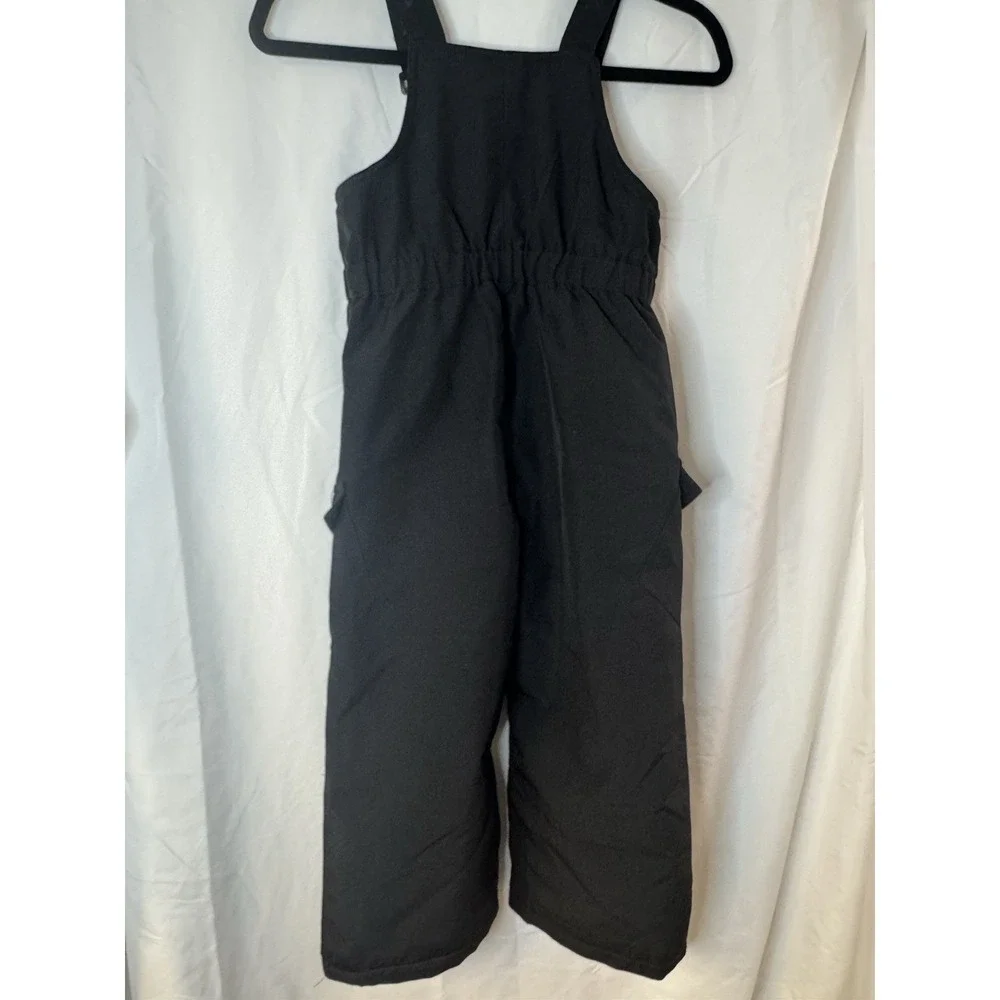 Gerry Kids Snow Bibs Sz 5 Black W/adjustable Straps Playtime Snow